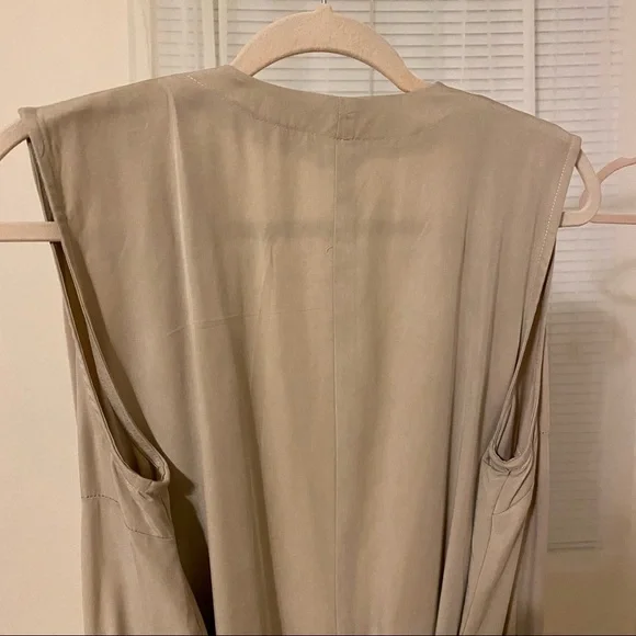 Anthropologie Artisan NY Sleeveless Belted Duster Cream Beige L NWT - Picture 4 of 6